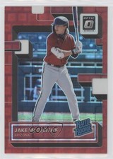 2022 Donruss Optic Rated Rookie Red Pandora Prizm 55/99 Jake McCarthy #73 0r2f