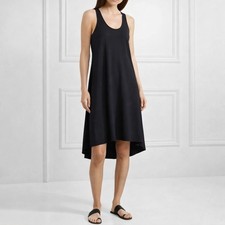 Theory Laurem SH_Rubric Dress Navy Blue Jersey Sleeveless Shift Womens Sz M