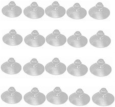 20PCS 18mm/0.7" Furniture Desk Glass Transparent Anti-Collision Suction Cups ...