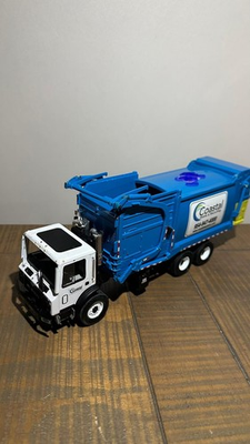 #ad MACK LR Coastal Waste amp; Recycling Garbage Truck 1:34 Diecast Blue White Lift $135.00