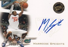 2008 Press Pass Marreese Speights RC Rookie On Card Auto Florida Gators  /99. rookie card picture