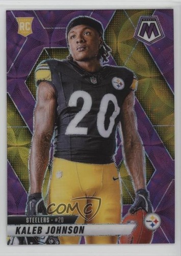 2025 Panini Mosaic Variations Purple Scope Prizm Kaleb Johnson #289 Rookie RC