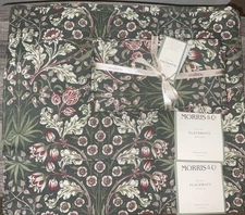 MORRIS & Co. HYCINTH GREEN 19x13” FLORAL 8 PLACEMATS + 8 PACK 20x20” NAPKINS NWT