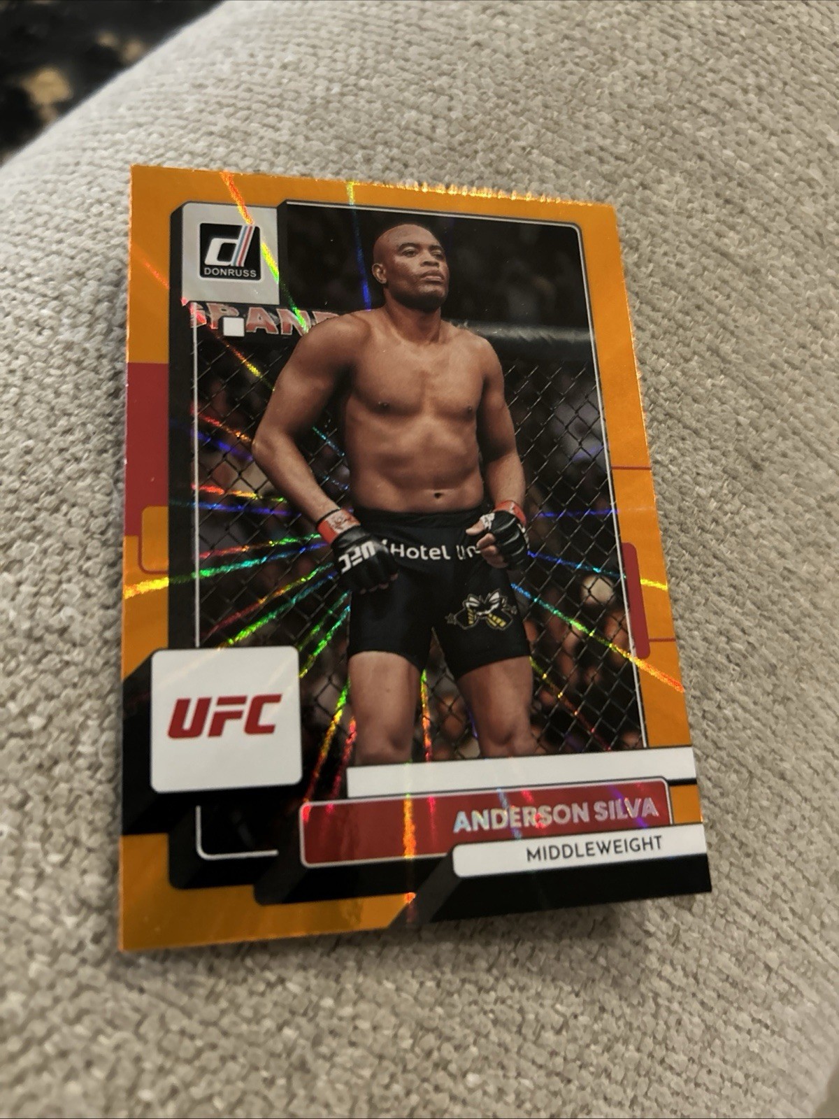 2022 Donruss UFC Anderson Silva #71 Holo Orange Laser 🔥