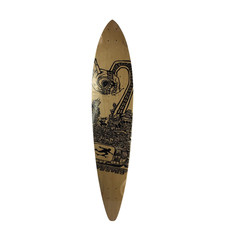 Longboard Living Pintail 7 capas Arce Top Mount Downhill 8,75 X 42" monopatín C2