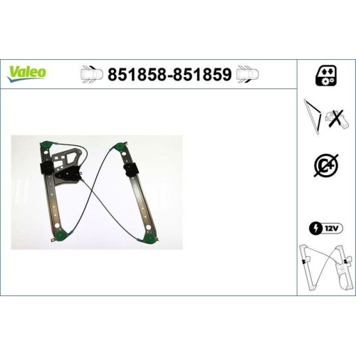 1X Fensterheber Valeo 851858 Passend FüR MERCEDES-BENZ-image