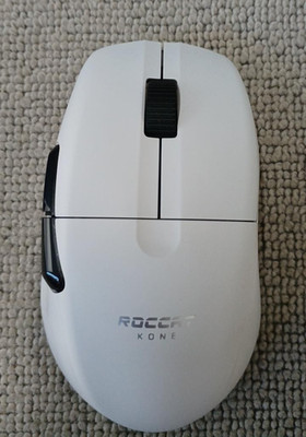 ROCCAT Kone Pro Air Ergonomic Wireless Performance Gaming Mouse 19K DPI White
