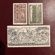 Poland Stamps 1960 MNH Anniversary Of The Battle Of Grunwald