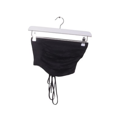 NA-KD, Crop Top, Größe: 34, Strap Satin Crop Top, Schwarz, Acetat/Viskose #OaE