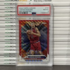 2023 Topps Chrome Juwan Howard Red Geometric PSA 8 3/5 POP 1
