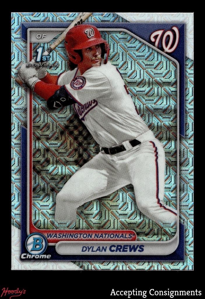 2024 Bowman Chrome Mega Box Prospects #BCP23 Dylan Crews 1st Rookie NATIONALS