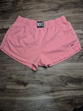 Nike Just Do It Pink Shorts, Elastic Waist, Size M