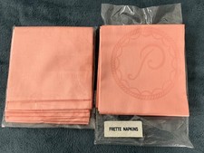 FRETTE Dinner Napkins Peach Set 4-  The Pierre New York  2 packages