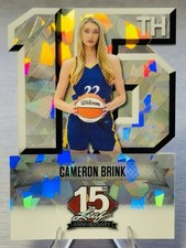 💎🏀CAMERON BRINK 2025 Leaf 15th Anniversary Silver Cracked Ice Die-Cut 1/1!🏀💎