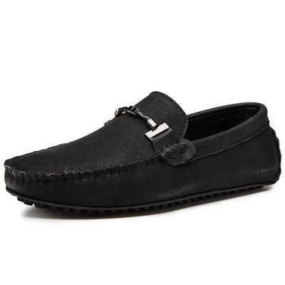 Casual Genuine Leather Lazy Shoes Office Formal Driving Shoes Loafers for Men