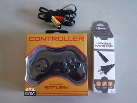 Sega Saturn Console and Game Lot of 9