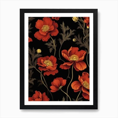 Winter Aconite 1 William Morris Sty Framed Wall Art Poster Canvas Print Picture