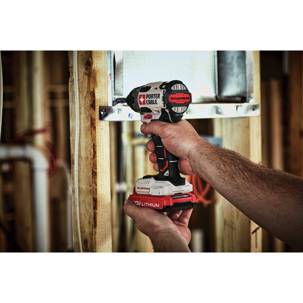 Porter-Cable PCCK647LB 20V MAX 1/4" Impact Driver Kit w/2 Batteries (1.5 Ah) New