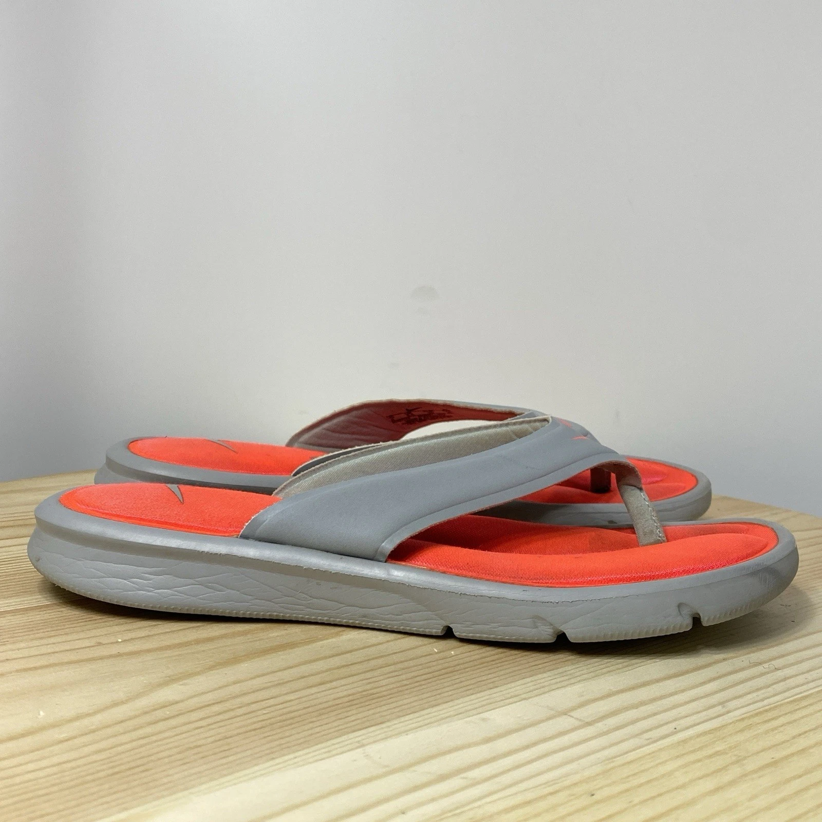 Sandali infradito Nike ultra comodi tanga 882697 003 grigio punzonato donna taglia 8