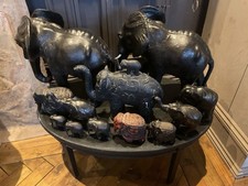 Large Collection Of Elephants. Some Antique Some Vintage .set Of 12