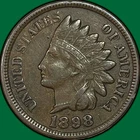 1898 Indian Head Cent Extremely Fine XF Coin #42801