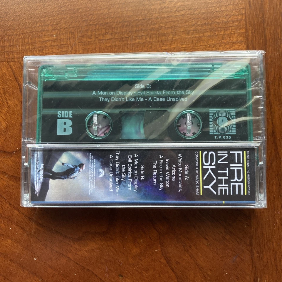 NEW Fire In The Sky Soundtrack OST CLEAR GREEN Cassette #/100 T.V. 035 Isham - Image 2 of 3