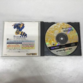 Marvel Super Heroes Sega Saturn NTSC-J Japan Capcom Fighting Game Import