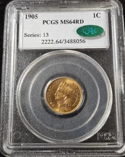 1905 Indian Cent MS64RD PCGS (CAC)