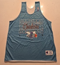 Vintage 90s Champion Charlotte Hornets Practice Jersey Men's Size XL Made in USA