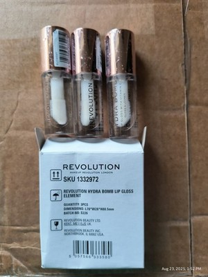 30 Pieces Hydra Bomb Lip Gloss Element 0.16 oz/4.6 ml Makeup Revolution BNIB