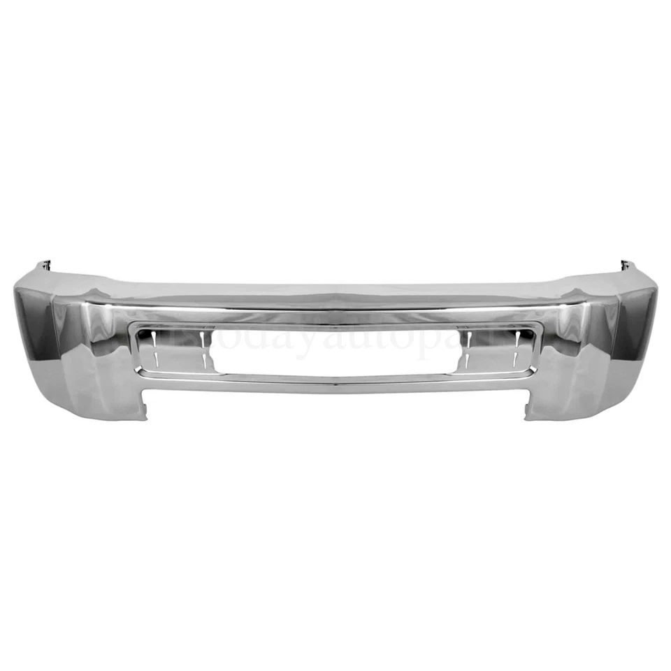 Steel Front Bumper Face Bar Chrome For 2015-2019Chevy Silverado 2500 3500 HD - Image 2 of 4