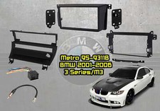 Metra 95-9311B BMW 99-06 3-Series 1-Switch Panel Double DIN Dash Kit, Wiring