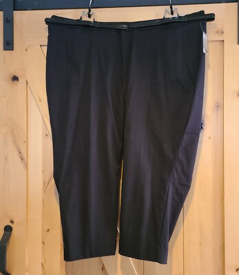 NEW! Catherines Universal Capri Women's Plus Size 28W Black Stretch CorpGoth