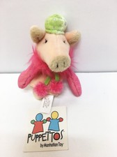 New Puppettos Ritzy Glitzy Fancy Pig Finger Puppet