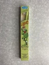 Vintage 1984 The Muppets Kermit der Frosch Zahnbürste Oral-B Neu und versiegelt