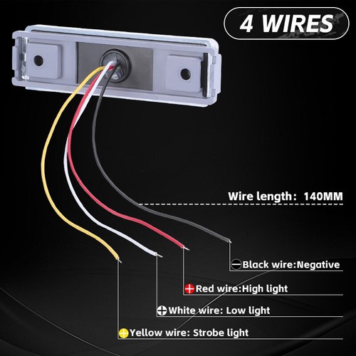 2X Red LED Trailer Truck RV Tail Brake Side Marker Light DRL Indicator Clearance - Foto 5 di 12