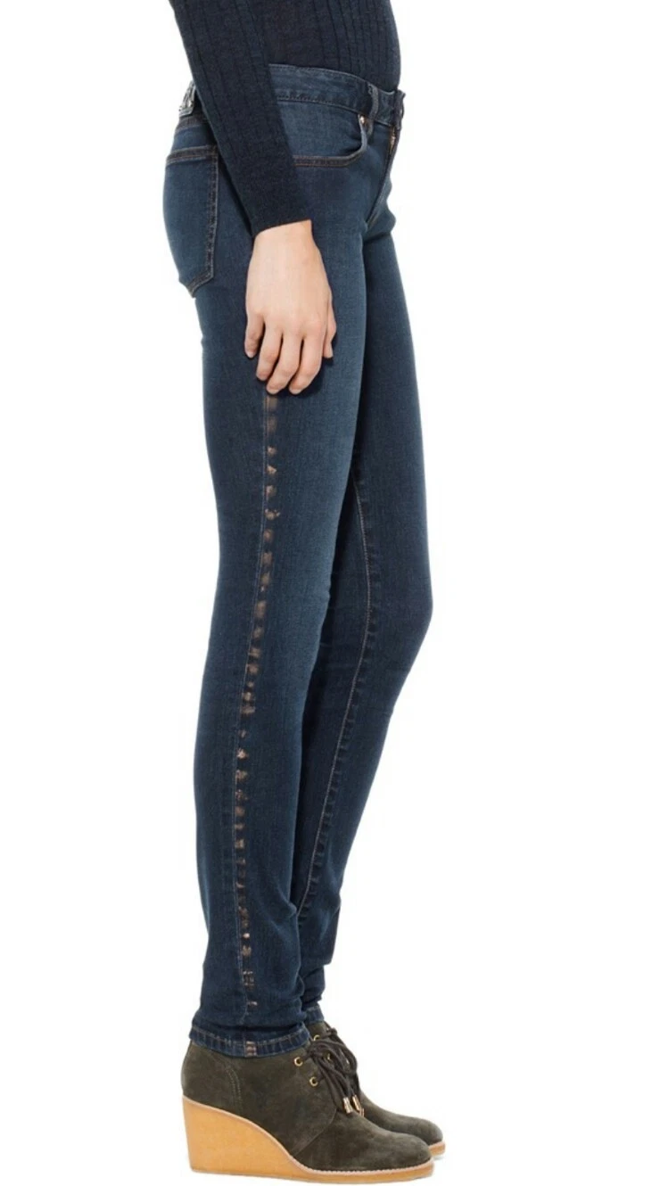 Pantaloni jeans TORY BURCH Marlien Denim taglia 24 più leggings MK gratuiti