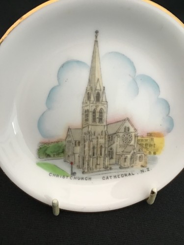 Christchurch Cathedral, New Zealand, Scenic Ware Pin Dish. Royal Stafford c.1950 - Picture 4 of 4
