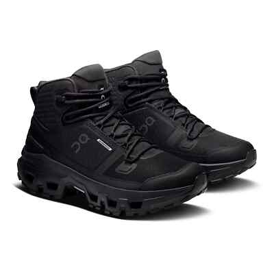 Mens- On Running Cloudrock Mid Wp Black 3MF10161043 Size US 7-11