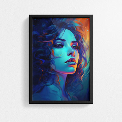 Portrait Kunst Poster Druck, Digital Art, Modern Art, Galerie Poster, Wanddeko