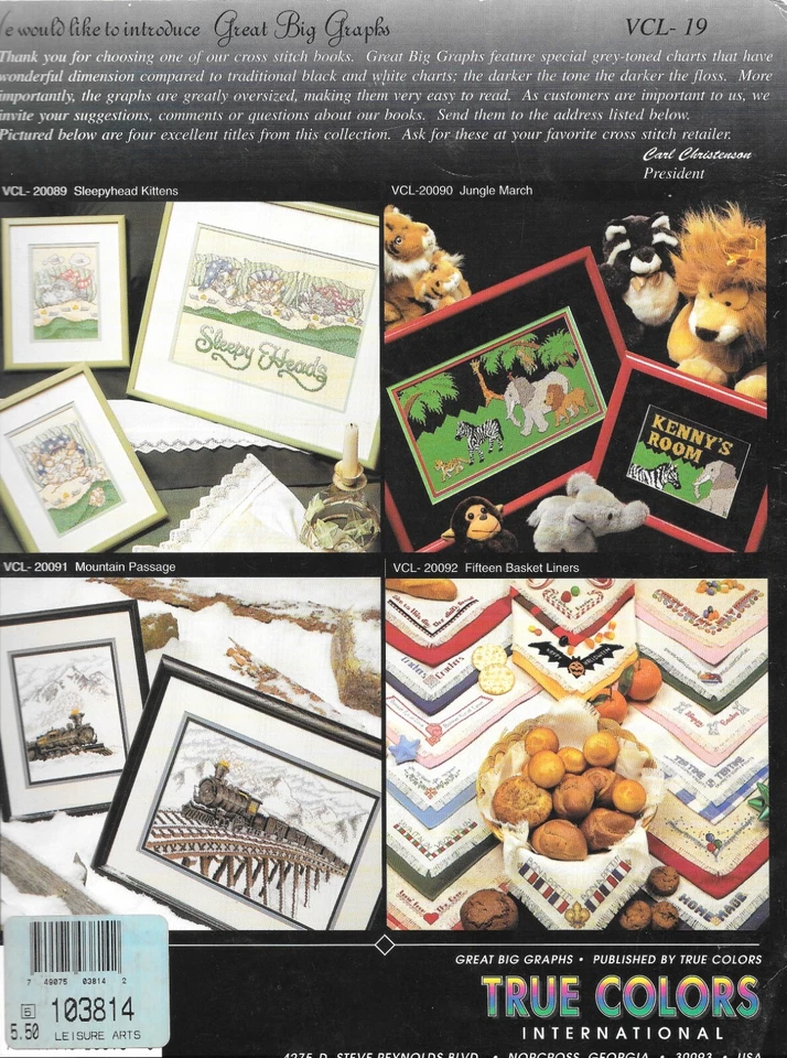 Lot of 2 Cross Stitch Leaflets Endangered Young'uns Gloria & Pat Safari Jungle - Image 4 of 4