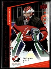 2021-22 UD Team Canada Juniors POE Exclusives Thomas Milic /165 #133