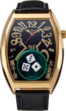 Frank Miura Life's a Gamble Watch King Macau Dice brand new black gold
