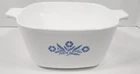 Corning Ware Blue Cornflower P-1 3/4 B 1 3/4 QT Casserole No Lid Vintage Pyrex
