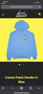 carton patch hoodie