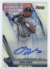 2019 Bowman's Best of 2019 Autographs Greg Jones Auto Tampa Bay Rays Refractor