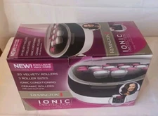 Remington Ionic Protection 20 Velvet Hot Rollers Clips Hair Curlers Wax Core