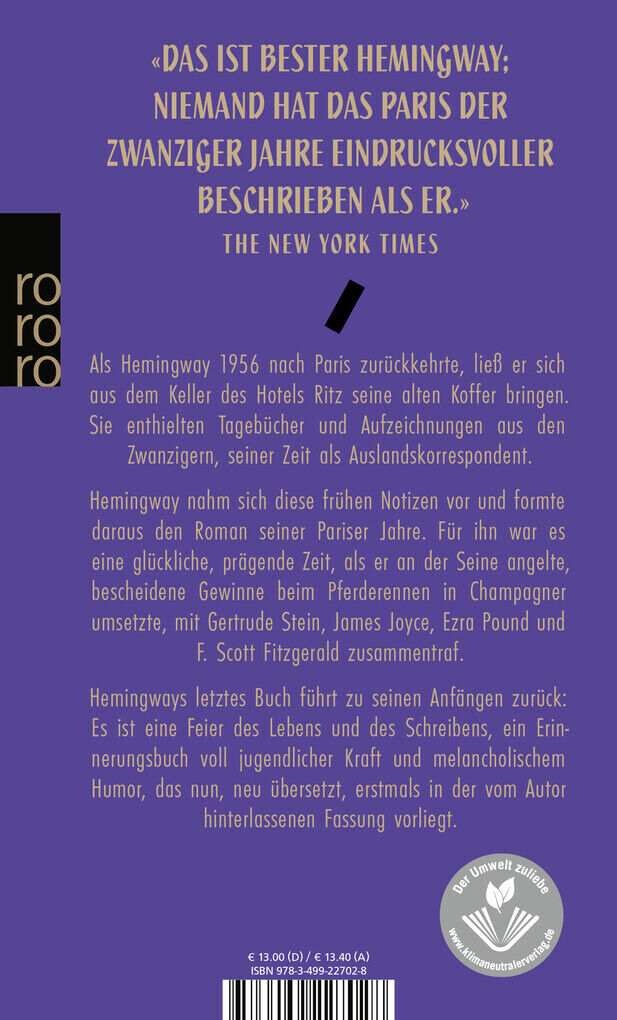 Thumbnail - Paris, Ein Fest Fürs Leben | Ernest Hemingway | 2016 | Deutsch