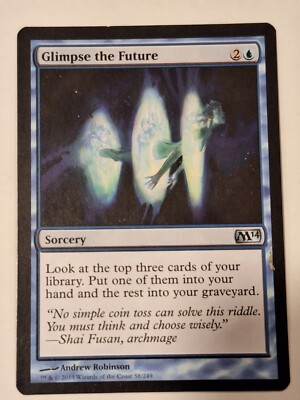 Glimpse the Future - Magic 2014 Core Set M14 - Magic the Gathering MTG Nice!