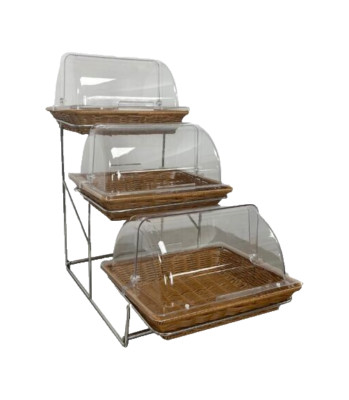 NEW Bread Basket Buffet 3 Tier Pastry Continental Display Dry Showcase